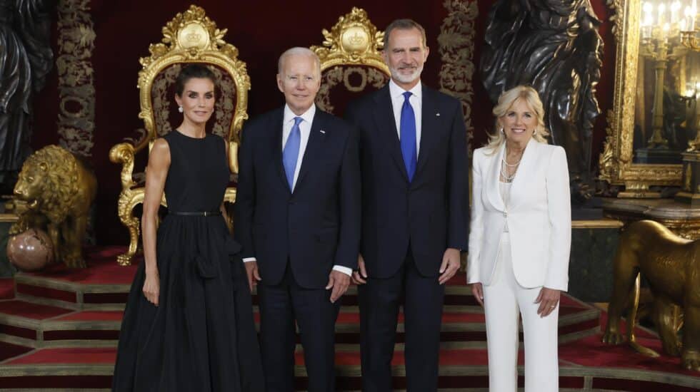 Los Reyes con Joe Biden y Jill Biden en la cena de gala en la Cumbre de la OTAN Los Reyes con Joe Biden y Jill Biden en la cena de gala en la Cumbre de la OTAN