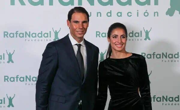 Rafa Nadal, tenista español internacional y su mujer Mery Perelló