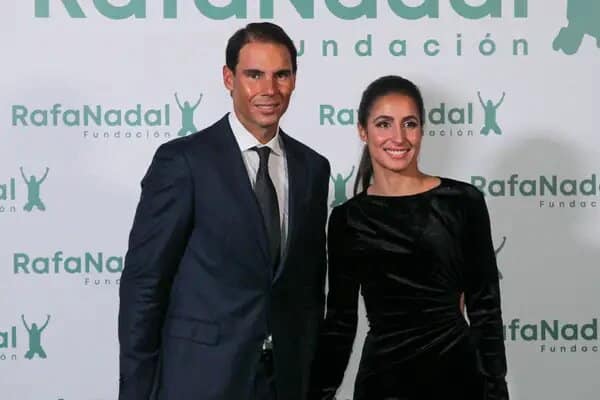 Rafa Nadal, tenista español internacional y su mujer Mery Perelló