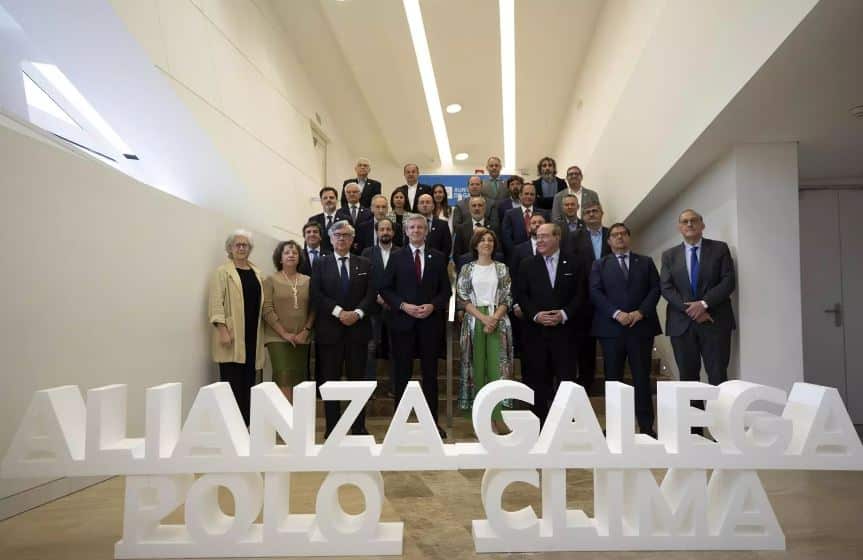 Acto de firma de la 'Alianza Galega polo Clima'