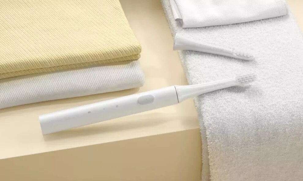 Cepillo de dientes Mijia blanco de Xiaomi con dos cabezales
