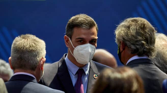 Una modificación indecente El presidente del Gobierno, Pedro Sánches, en la presentación del Plan de Acción para la Internacionalización de la Economía Española