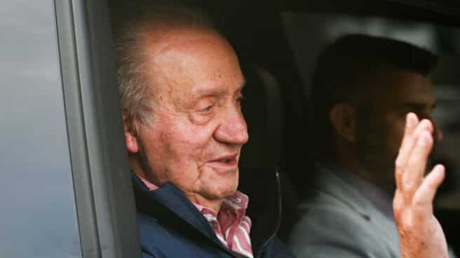El Rey Don Juan Carlos I sale de la Zarzuela en su última visita a España