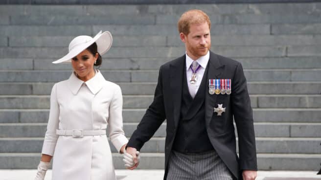 Harry y Meghan en las celebraciones del Jubileo de la reina Isabel II
