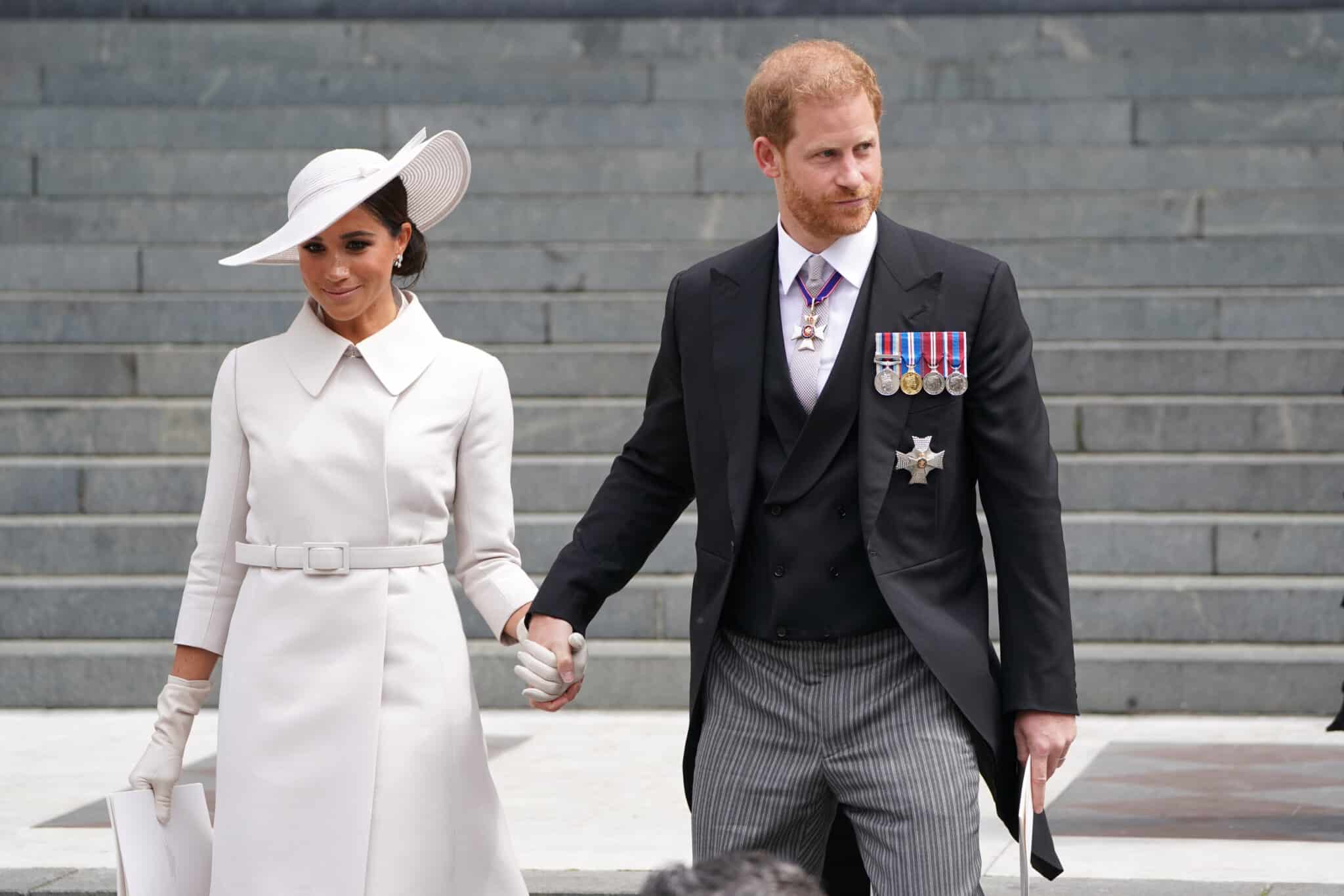 Harry y Meghan en las celebraciones del Jubileo de la reina Isabel II