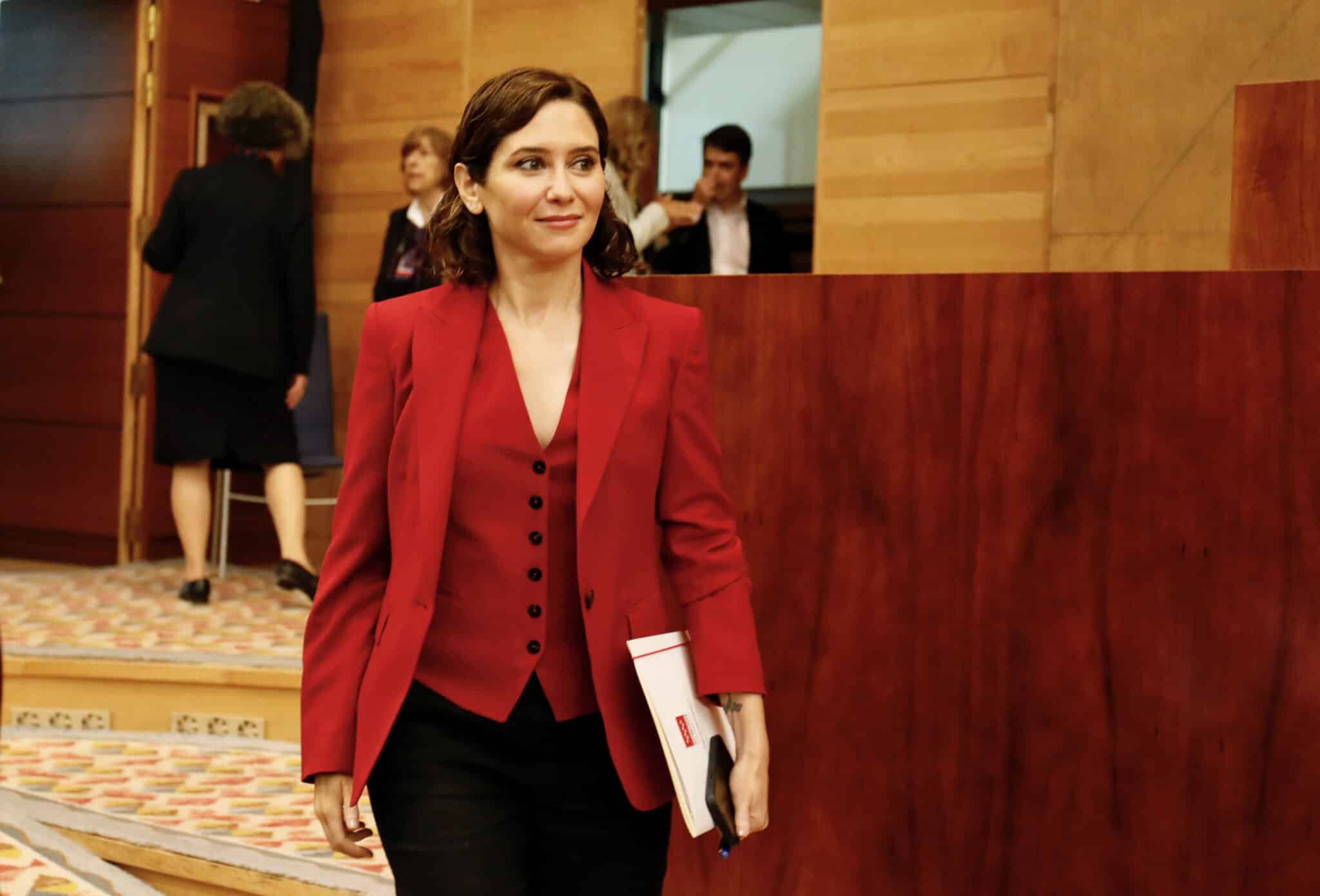 Isabel Díaz Ayuso, en la Asamblea de Madrid.