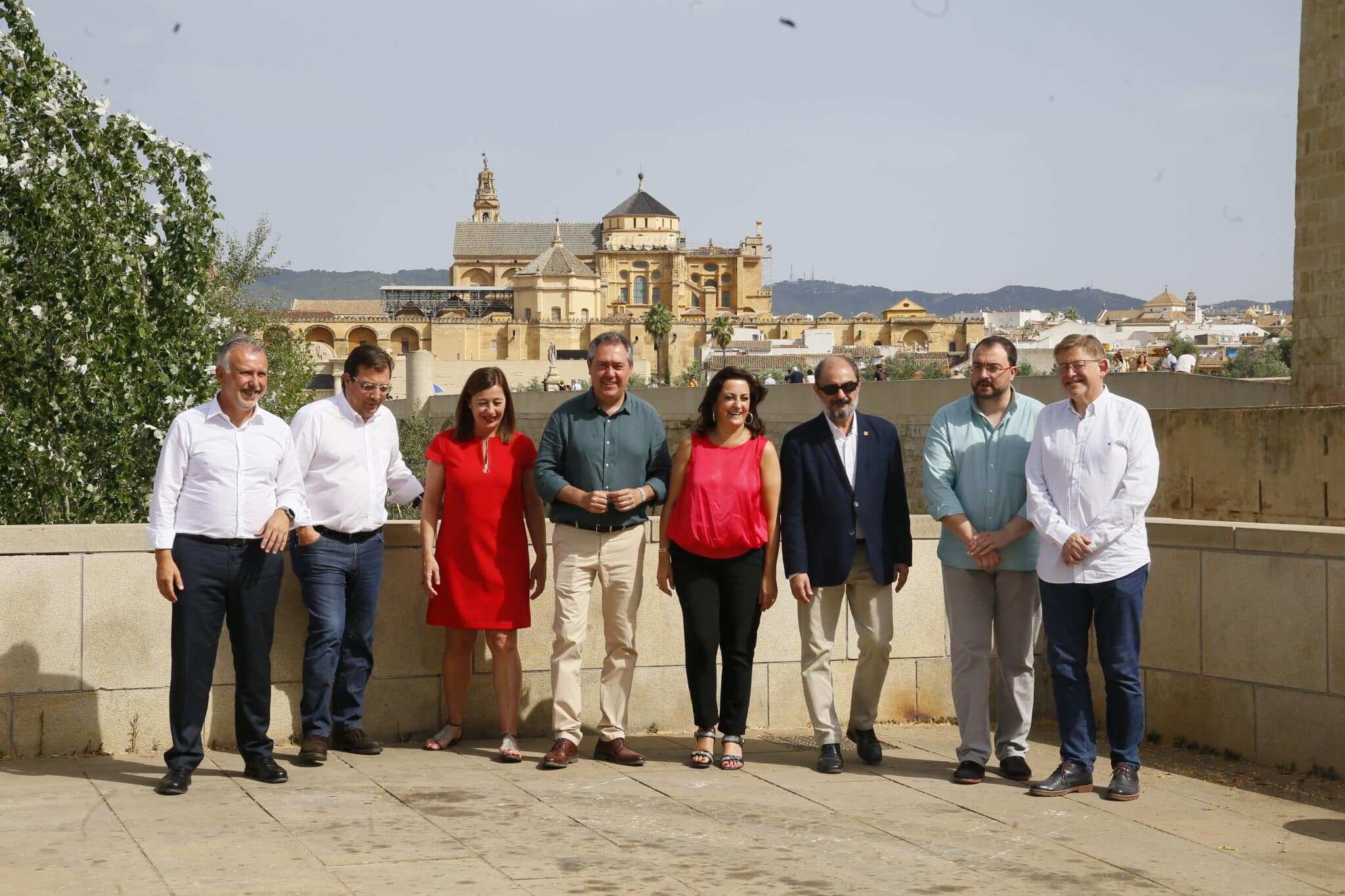 Juan Espadas, con los barones socialistas en Córdoba.