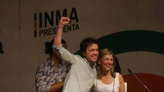 Íñigo Errejón y Yolanda Díaz, en Málaga. Yolanda Díaz e Íñigo Errejón, en Málaga.