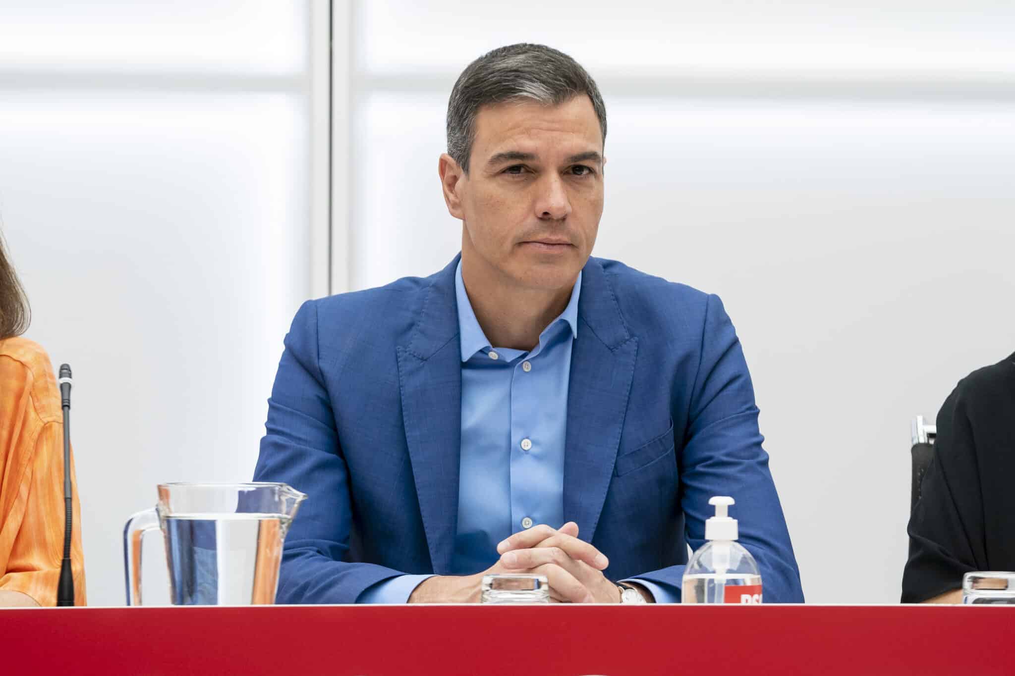 Pedro Sánchez preside la Ejecutiva Federal del PSOE.