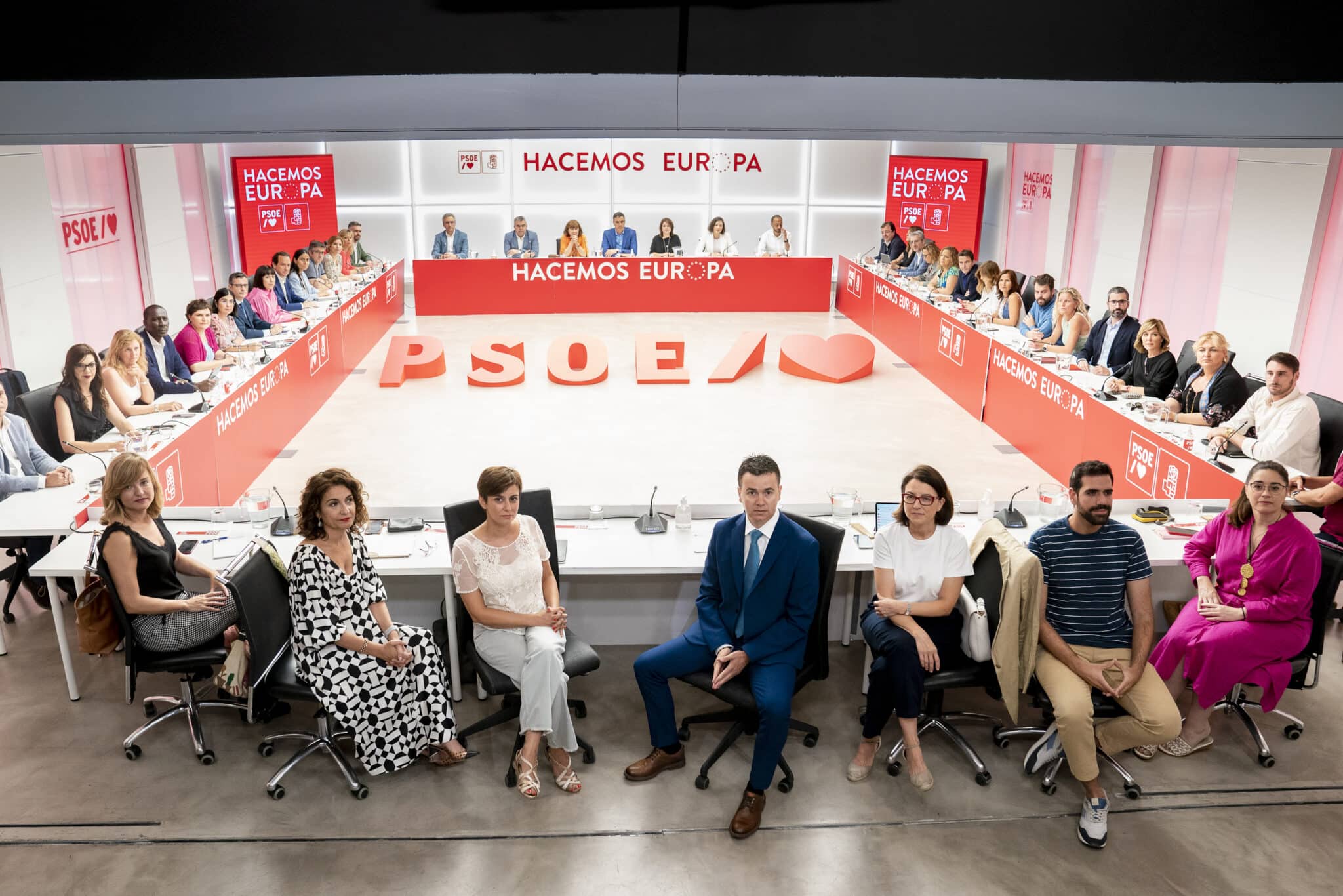 Reunión de la Ejecutiva del PSOE tras las elecciones en Andalucía.