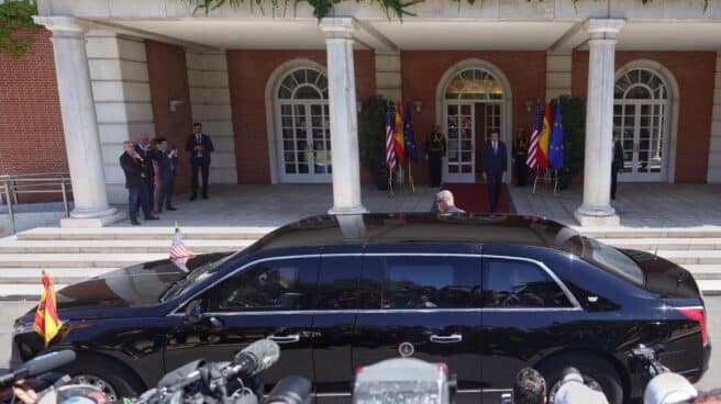 Joe Biden llega a La Moncloa.