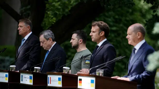 El destino europeo de Ucrania: la bienvenida de Macron, Scholz y Draghi