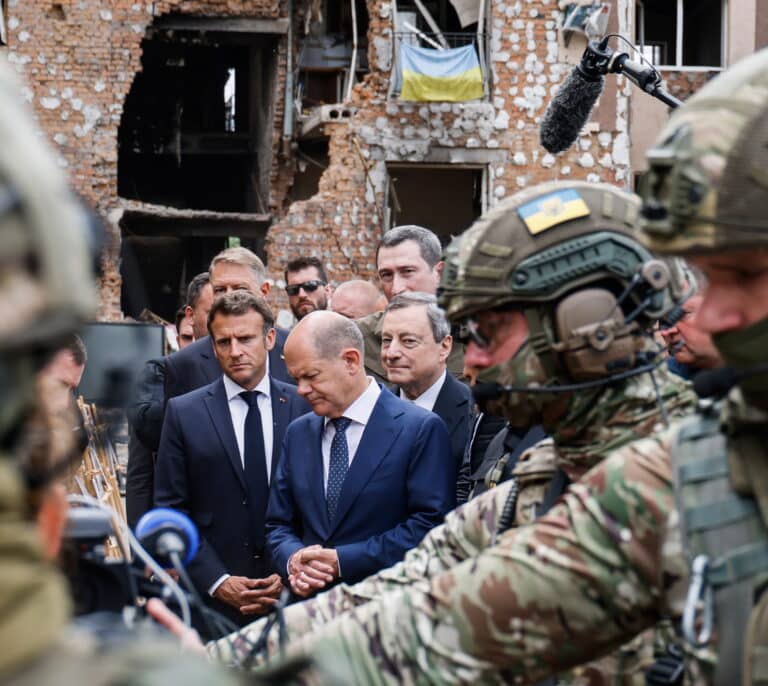 Macron, en Kiev: "Europa está con vosotros y seguirá con vosotros hasta la victoria"