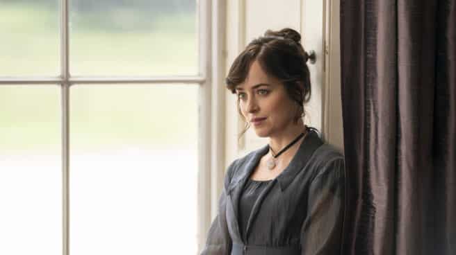 Dakota Johnson en "Persuasión", Netflix Dakota Johnson en "Persuasión", Netflix