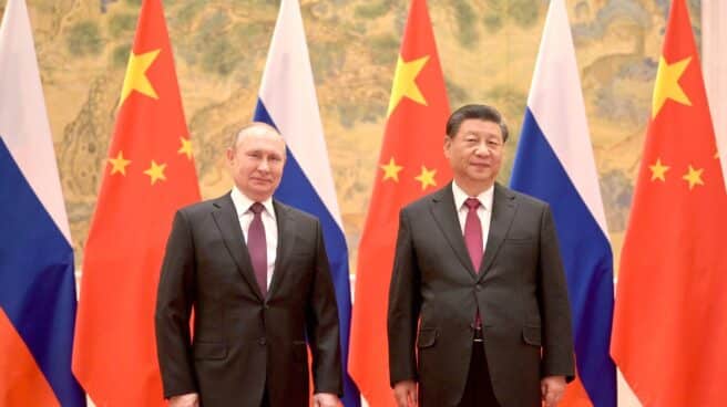 Putin y Xi Jinping, en Pekín El líder ruso, Vladimir Putin, y el chino, Xi Jinping, en Pekín