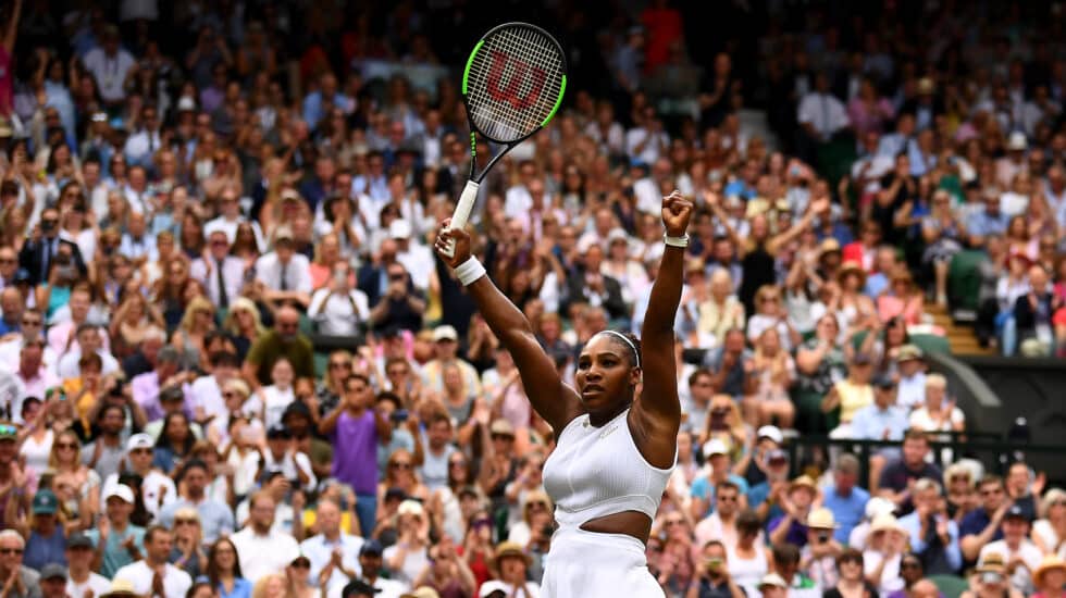 Serena Williams, durante el torneo de Wimbledon en 2019