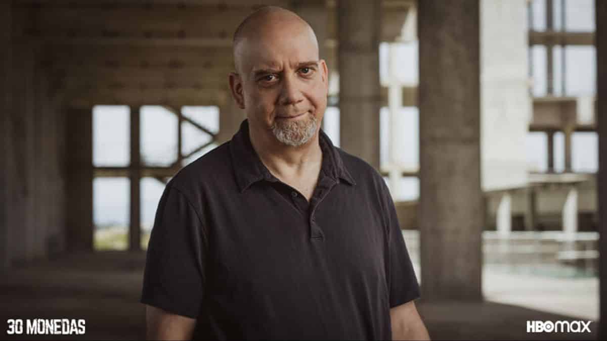 Paul Giamatti en el rodaje de '30 monedas'