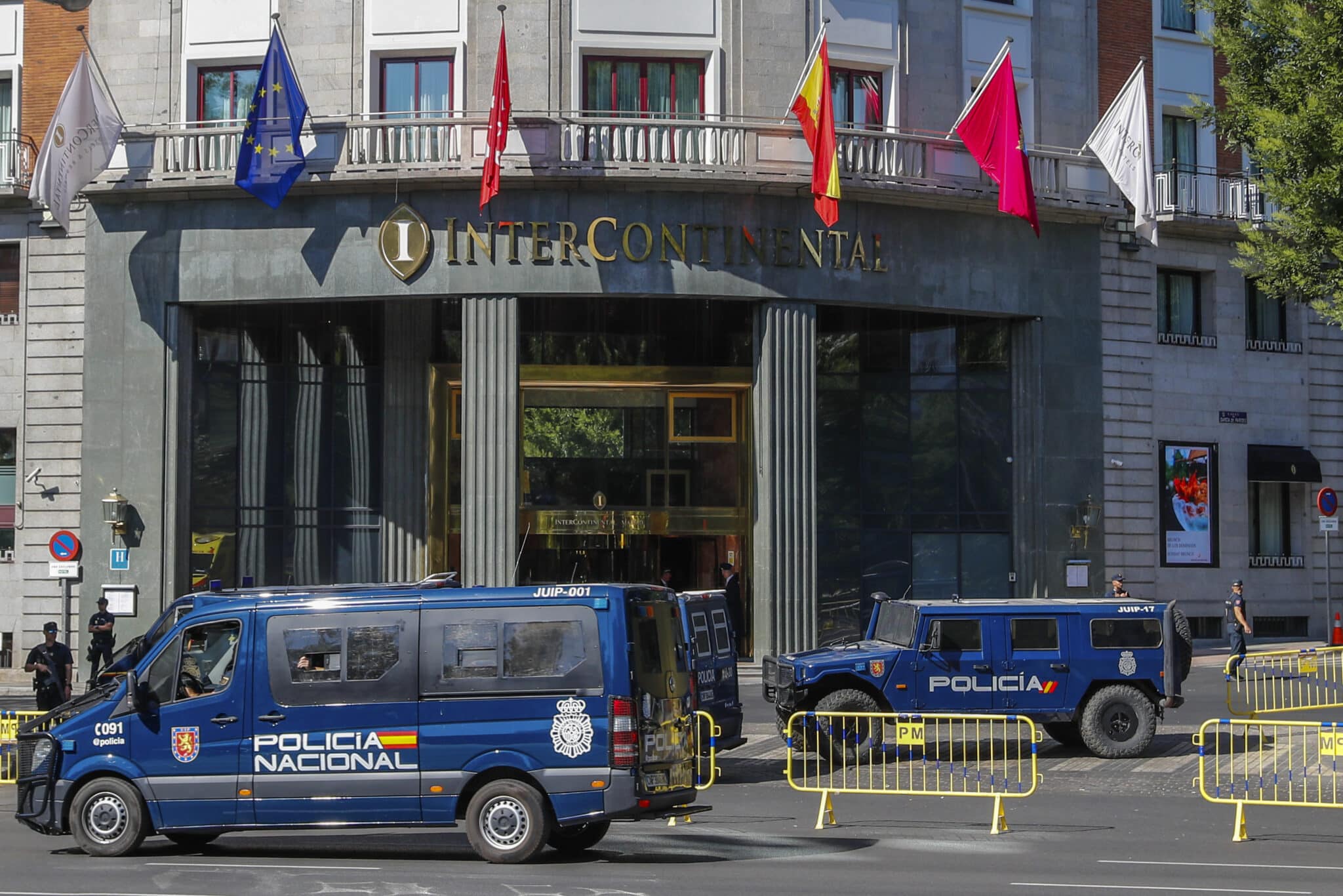 Despliegue policial por la Cumbre de la OTAN en Madrid.