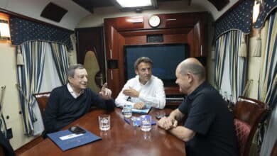 Draghi, Macron y Scholz, rumbo a Kiev en tren