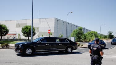 El Air Force One aterriza en Torrejón y Biden ya circula por Madrid a bordo de 'La Bestia'