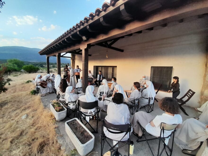 Imagen de uno de los conciertos que han dado los hijos Babotenko a las monjas en el Monasterio de la Conversión