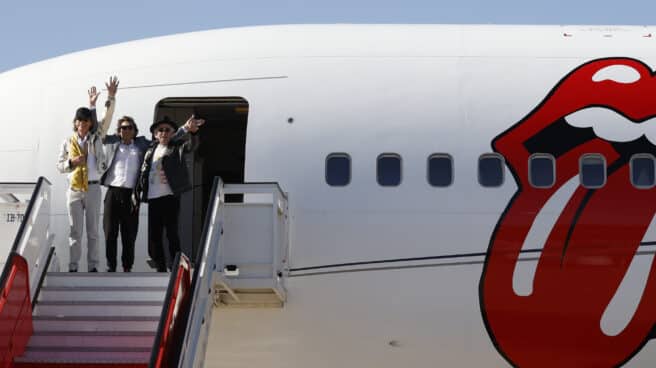 The Rolling Stones aterrizan en Madrid a una semana del inicio de su gira