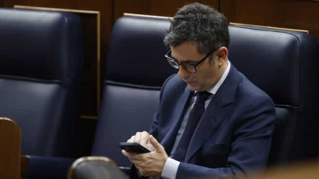 Pleno del Congreso El Ministro Félix Bolaños en el Congreso de los Diputados