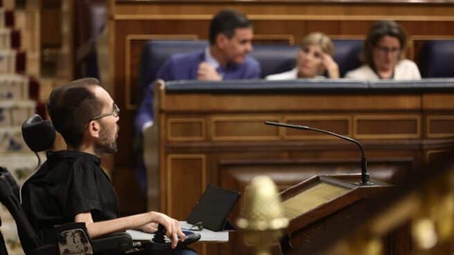 El portavoz de Unidas Podemos en el Congreso, Pablo Echenique