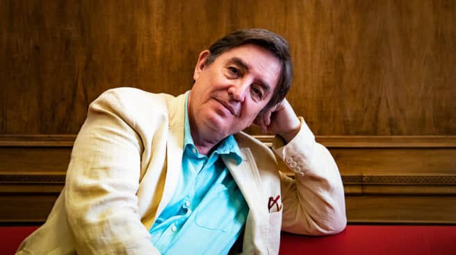 El escritor Luis García Montero, durante una entrevista con El independiente El escritor Luis García Montero, durante una entrevista con El independiente