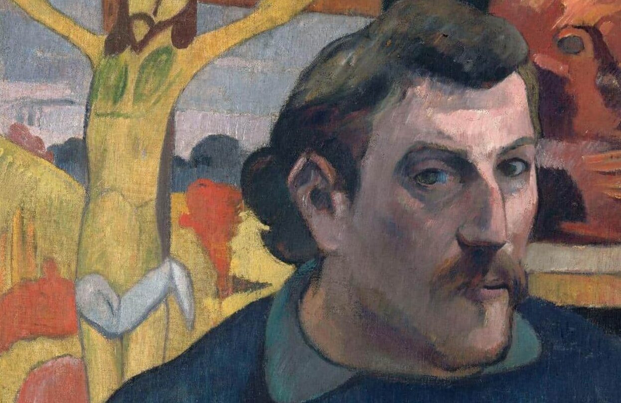 Paul Gaugin, Retrato del artista con Cristo amarillo (1890-1891)