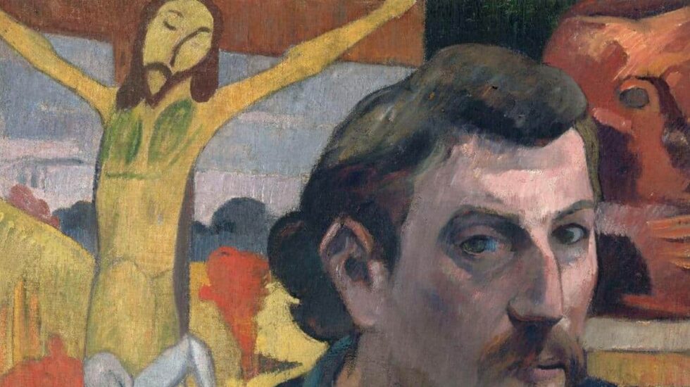 Paul Gaugin, Retrato del artista con Cristo amarillo (1890-1891)