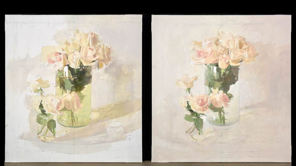 Piezas inéditas de Antonio López de la serie 'Rosas rosas 1 y 2' Piezas inéditas de Antonio López de la serie 'Rosas rosas 1 y 2'