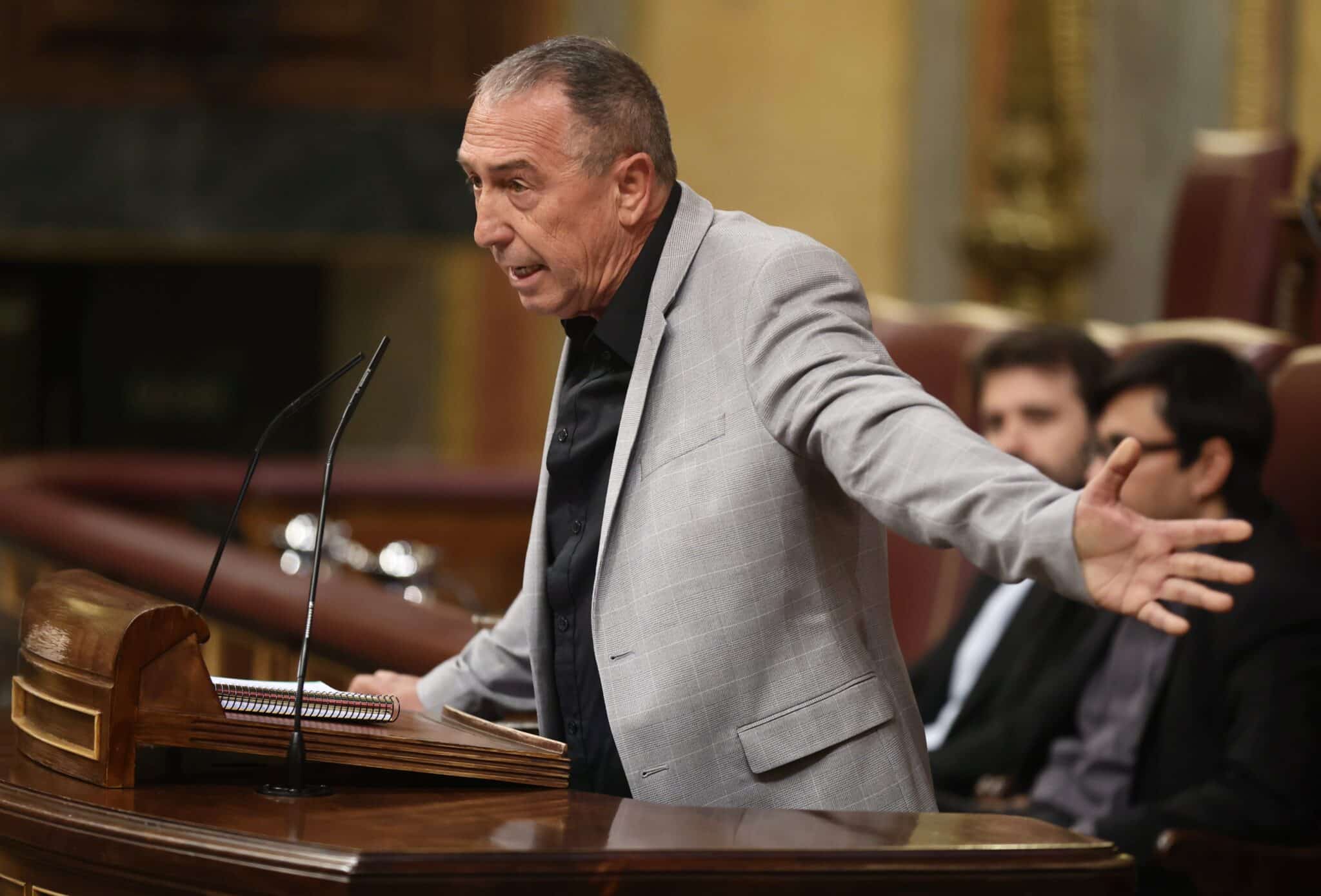 Joan Baldoví, durante una intervención en el Congreso de los Diputados.