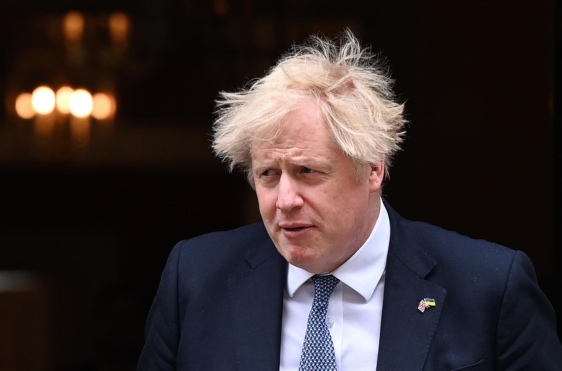 El primer ministro británico, Boris Johnson, en Downing Street