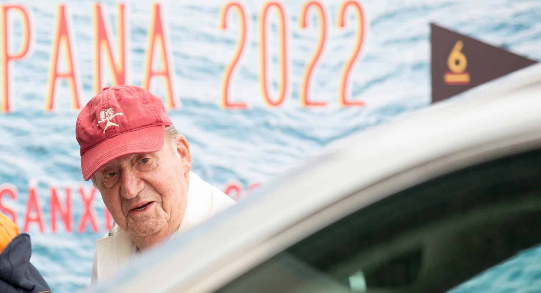 Juan Carlos, a bordo del 'Bribón' durante su reciente viaje a Sanxenxo (Pontevedra).