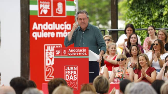 El candidato del PSOE, Juan Espadas, durante un acto de precampaña en Granada. El candidato del PSOE, Juan Espadas, durante un acto de precampaña en Granada.