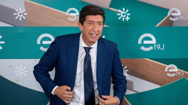 Juan Marín, tras el debate electoral en Canal Sur. Juan Marín, tras el debate electoral en Canal Sur.