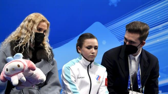 La patinadora rusa Kamila Valieva, en los Juegos Olímpicos de Pekín 2022. La patinadora rusa Kamila Valieva, en los Juegos Olímpicos de Pekín 2022.