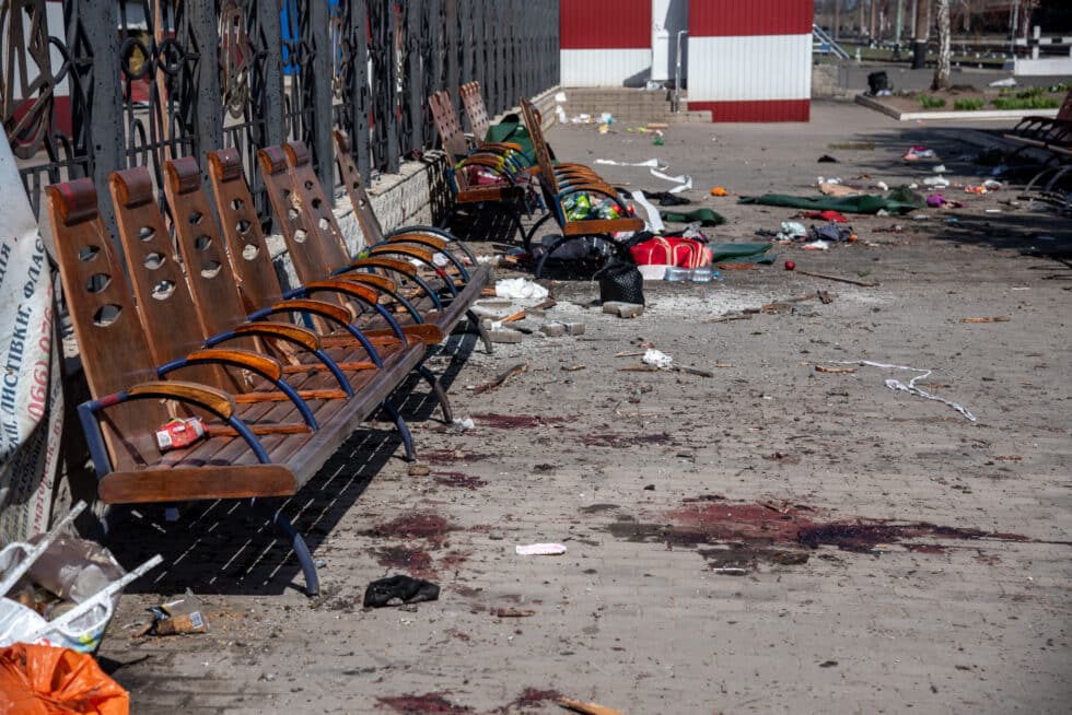 La estación de trenes de Kramatorsk, atacada por un misil ruso