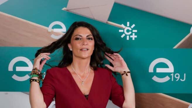 La candidata de Vox, Macarena Olona, en el debate de Canal Sur previo al 19-J. La candidata de Vox, Macarena Olona, en el debate de Canal Sur previo al 19-J.