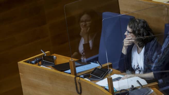 Mónica Oltra, en las Cortes Valencianas. Mónica Oltra, en las Cortes Valencianas.