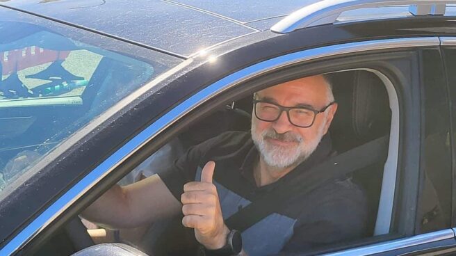 Pablo Laso a su salida del hospital Pablo Laso a su salida del hospital
