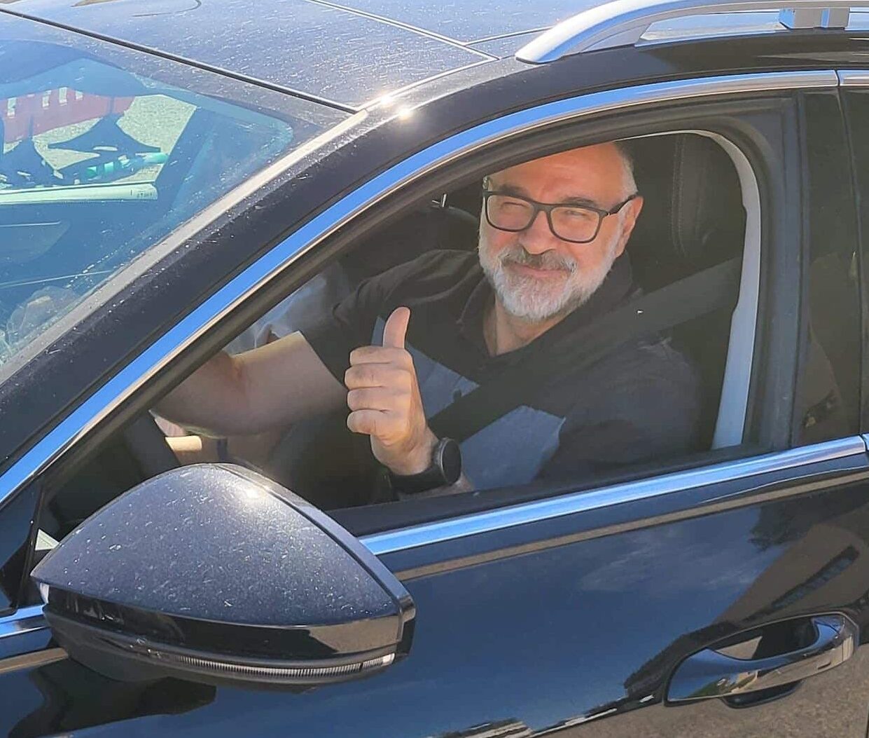 Pablo Laso a su salida del hospital