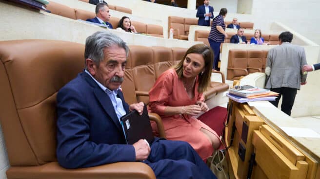 Miguel Ángel Revilla, en el Parlamento de Cantabria.