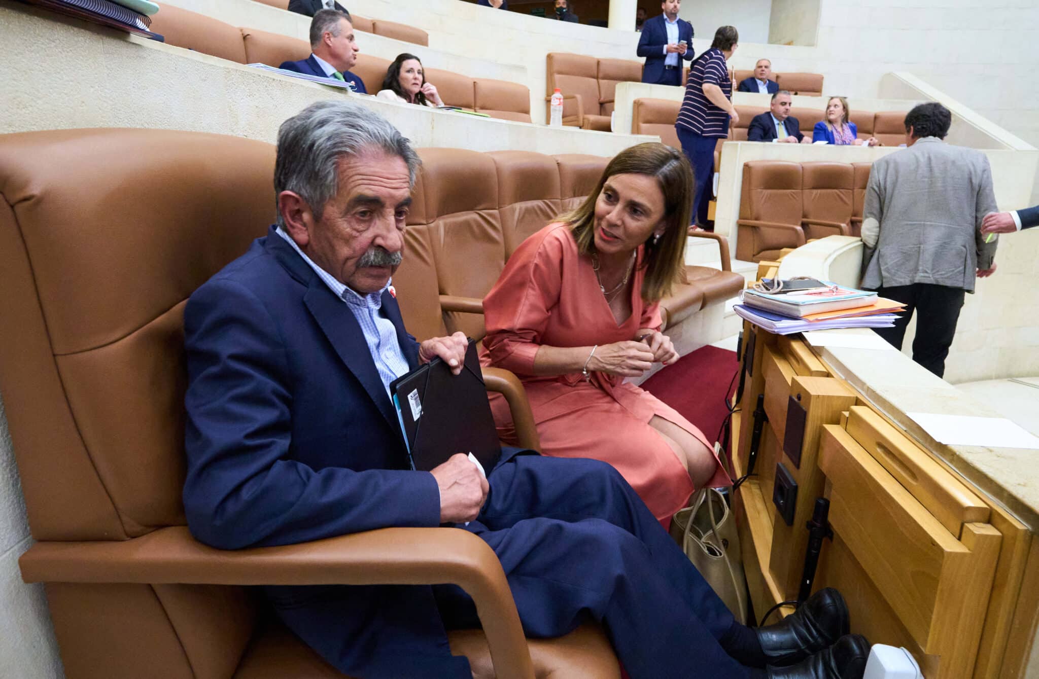 Miguel Ángel Revilla, en el Parlamento de Cantabria.