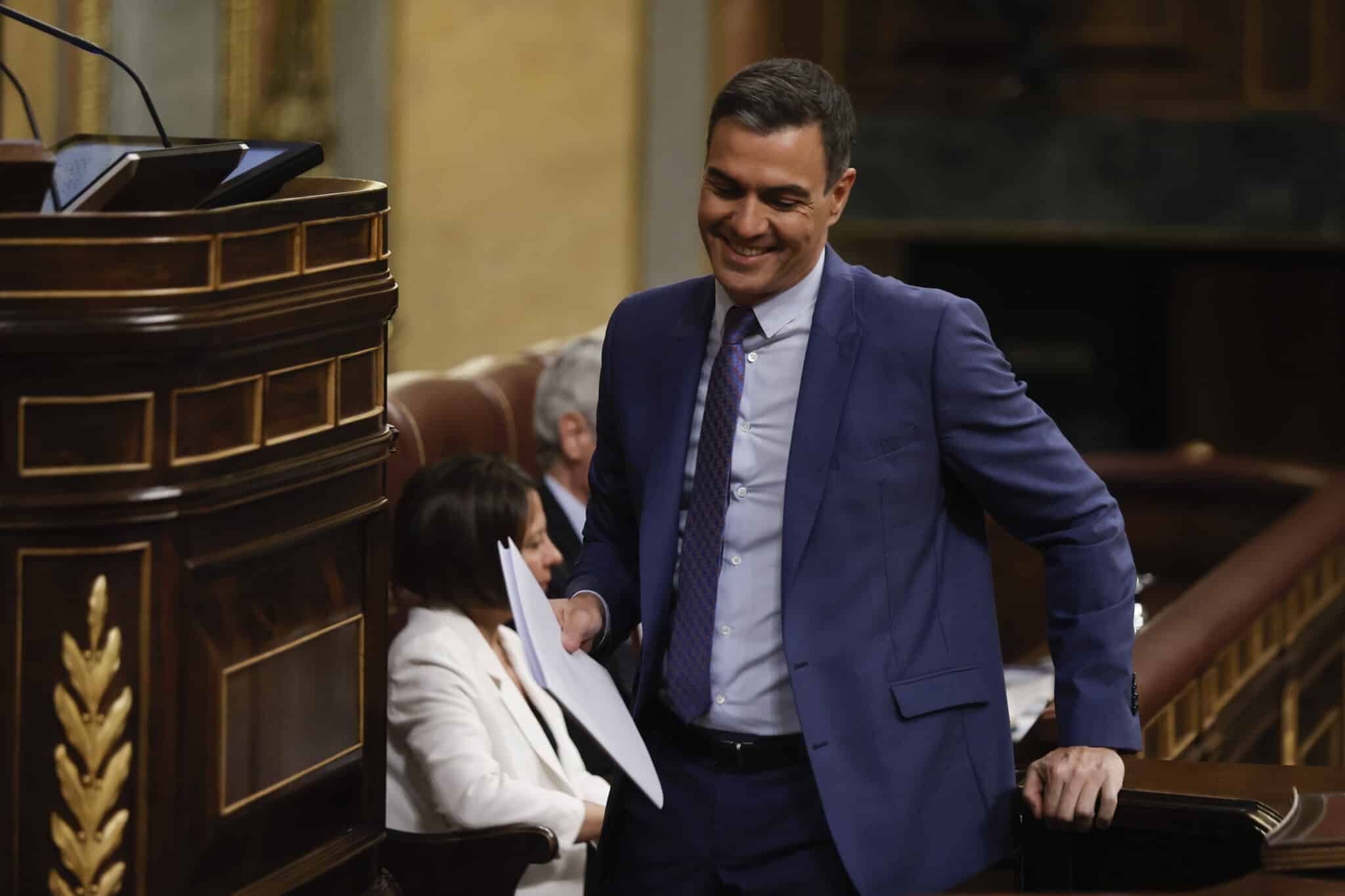 El presidente del Gobierno, Pedro Sánchez, comparece ante el pleno del Congreso