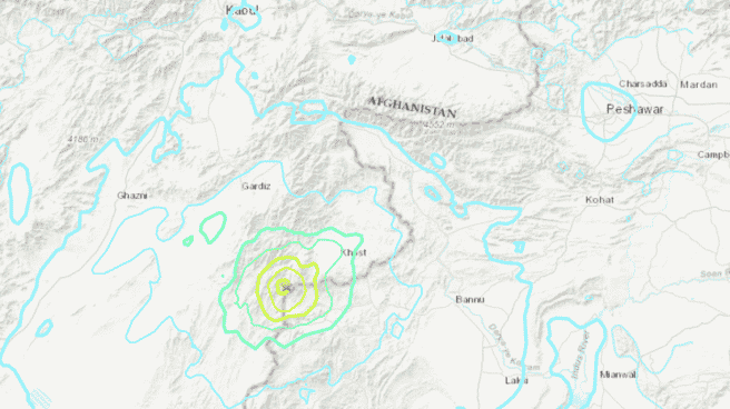 Mapa del seísmo