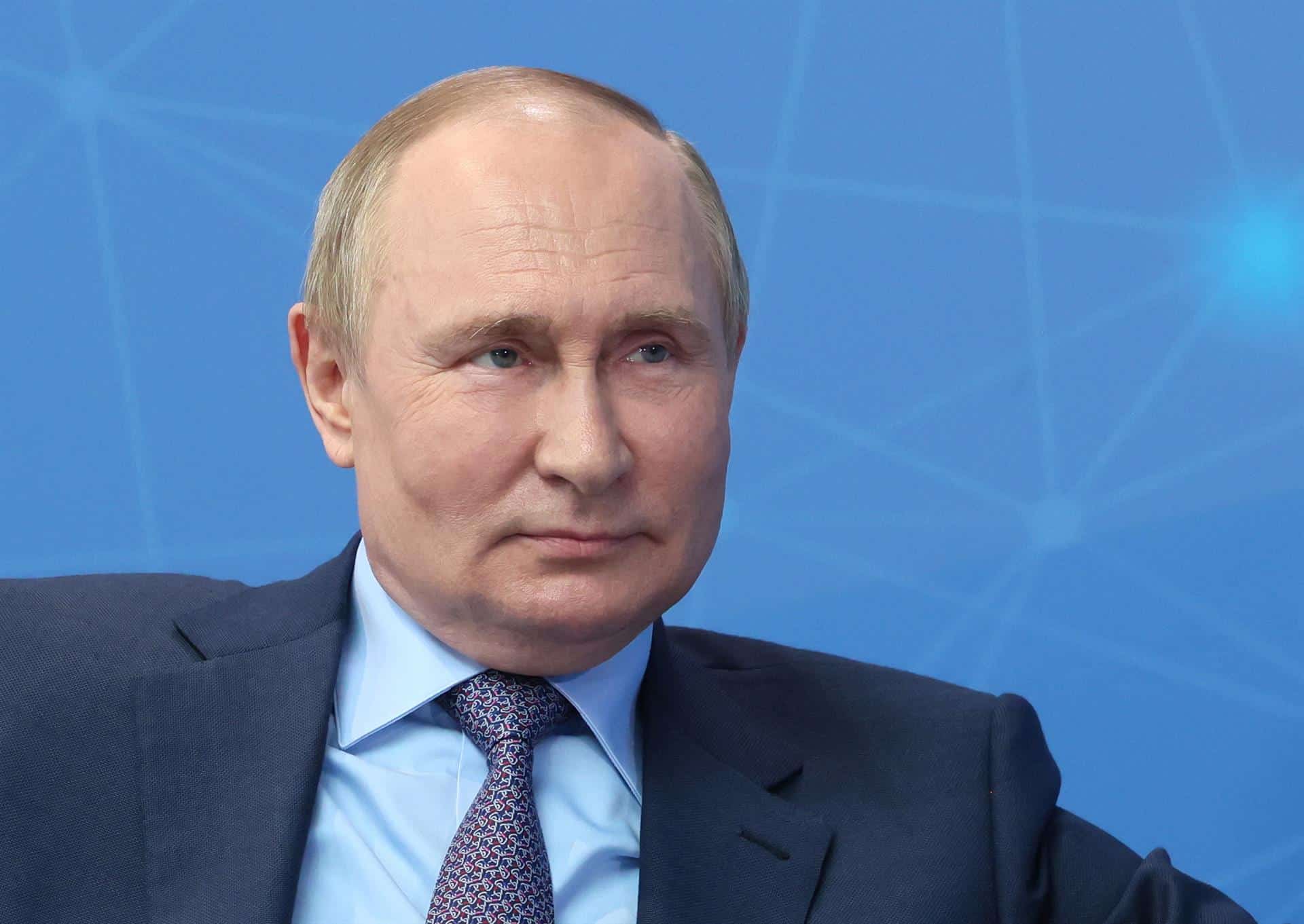 Vladimir Putin, este jueves en una charla con emprendedores.
