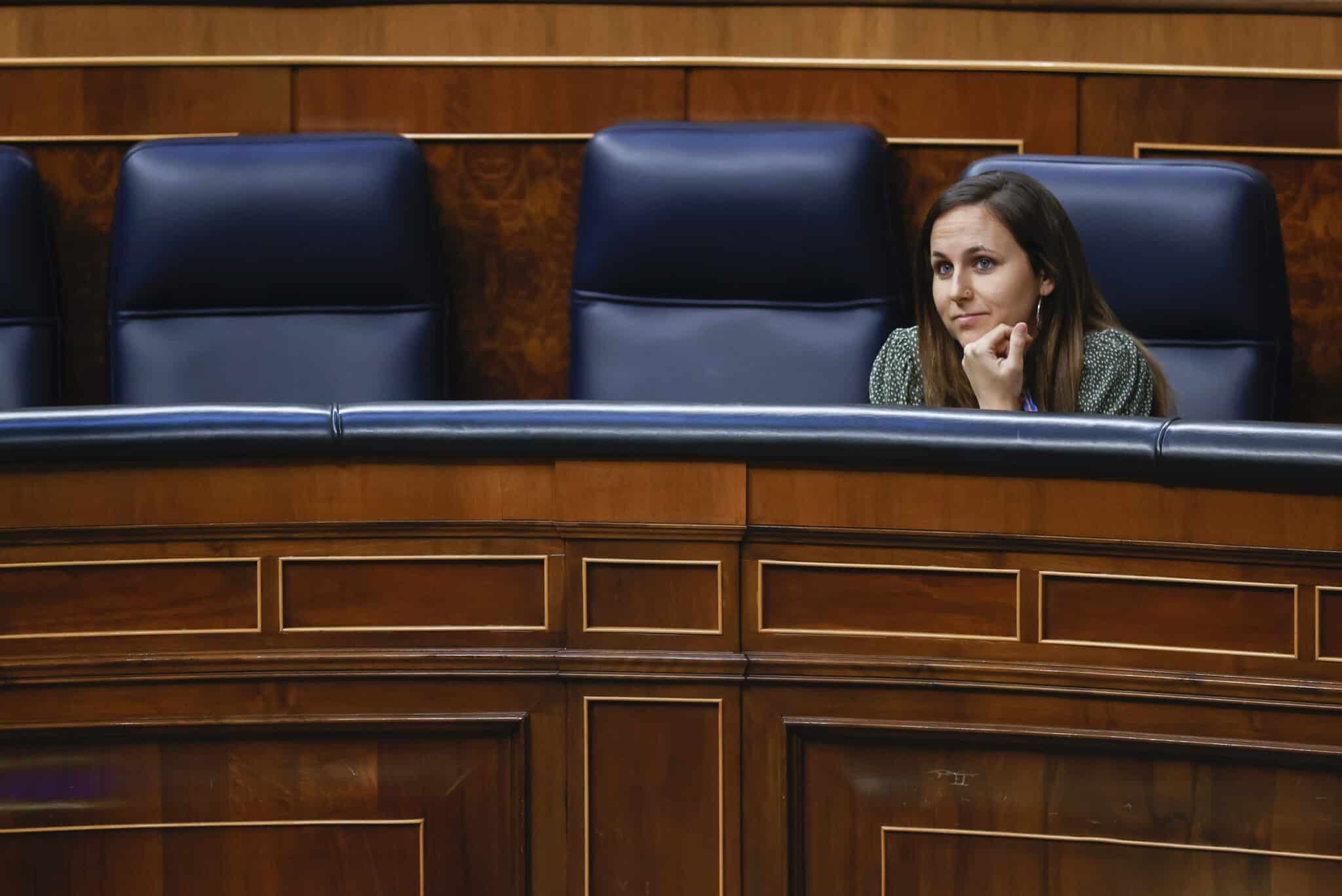 Ione Belarra durante el pleno del Congreso de los Diputados en Madrid.