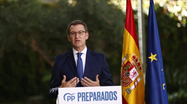 Alberto Núñez Feijóo hace balance del curso político. Alberto Núñez Feijóo hace balance del curso político.